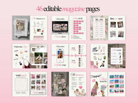 Personalized Digital Birthday Magazine Template for Her - Editable Canva Template